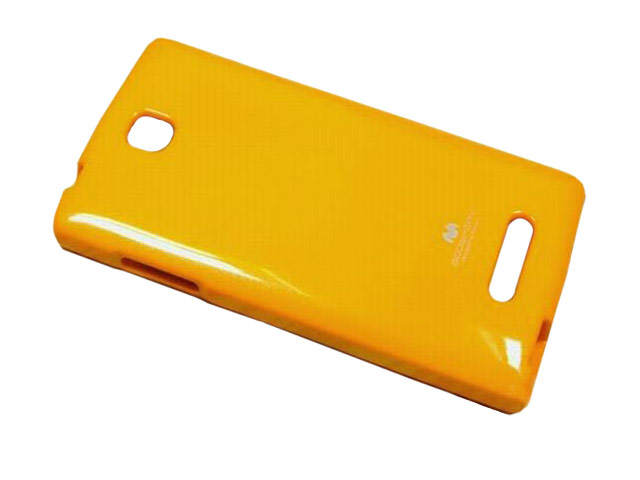 Чехол Mercury Goospery Jelly Case для OPPO Neo R831 (желтый, гелевый)