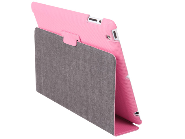 Чехол X-doria Dash Slim case для Apple iPad 2/New iPad (розовый, кожанный)