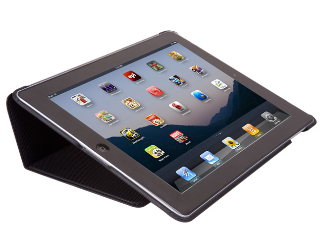 Чехол X-doria Dash Slim case для Apple iPad 2/New iPad (черный, кожанный)