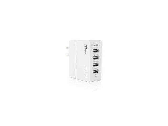 Зарядное устройство Capucino USB Charger универсальное (сетевое, 6.8A, 4xUSB, белое)