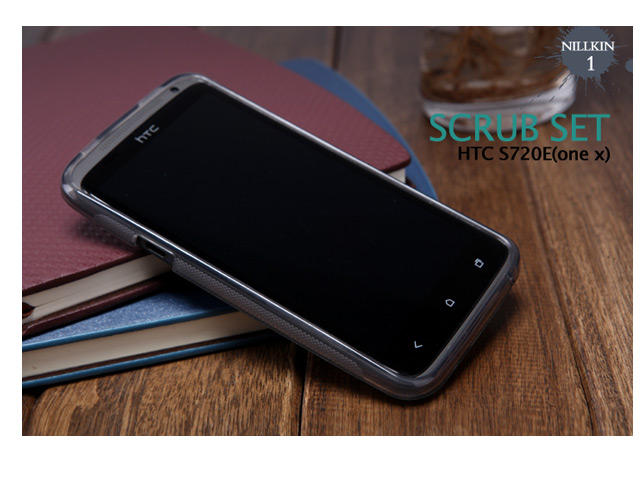 Чехол Nillkin Soft case для HTC One X S720e (черный полупрозрачный, гелевый)