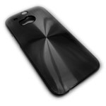 Чехол Yotrix MetalCase Round для HTC new One (HTC M8) (черный, алюминиевый)