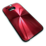 Чехол Yotrix MetalCase Round для HTC new One (HTC M8) (красный, алюминиевый)