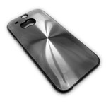 Чехол Yotrix MetalCase Round для HTC new One (HTC M8) (серебристый, алюминиевый)