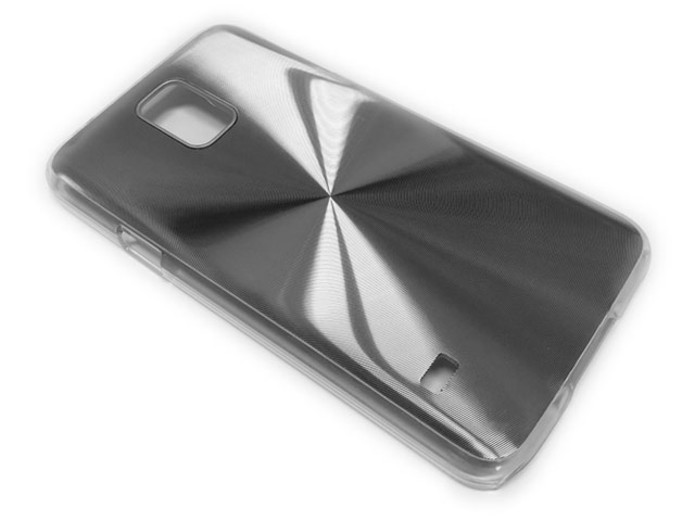 Чехол Yotrix MetalCase Round для Samsung Galaxy S5 SM-G900 (серебристый, алюминиевый)