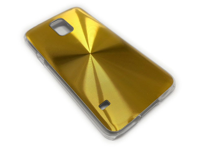 Чехол Yotrix MetalCase Round для Samsung Galaxy S5 SM-G900 (золотистый, алюминиевый)