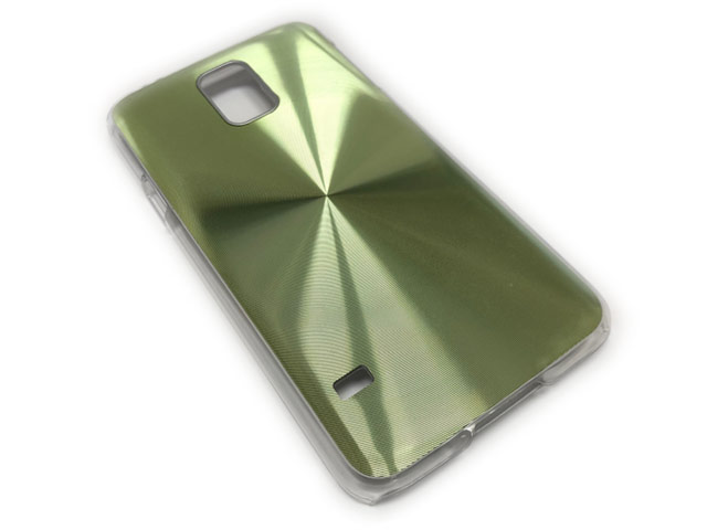 Чехол Yotrix MetalCase Round для Samsung Galaxy S5 SM-G900 (зеленый, алюминиевый)