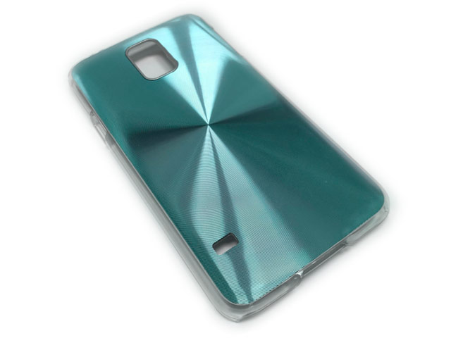 Чехол Yotrix MetalCase Round для Samsung Galaxy S5 SM-G900 (голубой, алюминиевый)