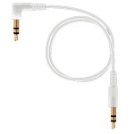 AUX-кабель Yotrix Short AuxCable (белый, 30 см, разъемы 3.5 мм, 90-град.)