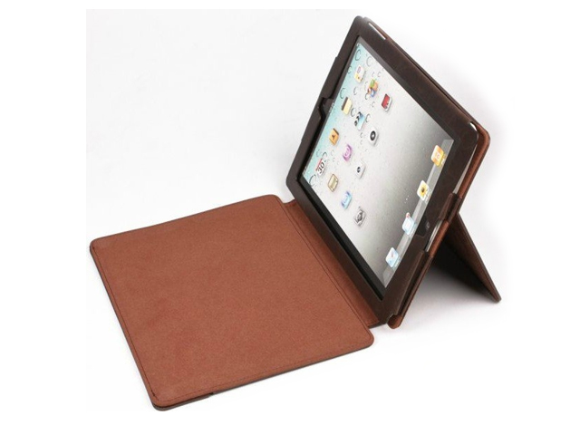 Чехол Dexim Vogue Folio Jacket для Apple iPad 2/new iPad (коричневый, кожаный)