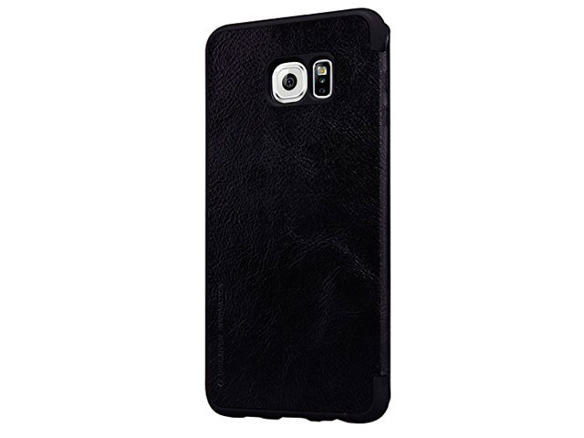 Чехол Nillkin Qin leather case для Samsung Galaxy S6 edge plus SM-G928 (черный, кожаный)