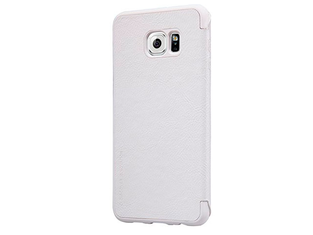 Чехол Nillkin Qin leather case для Samsung Galaxy S6 edge plus SM-G928 (белый, кожаный)
