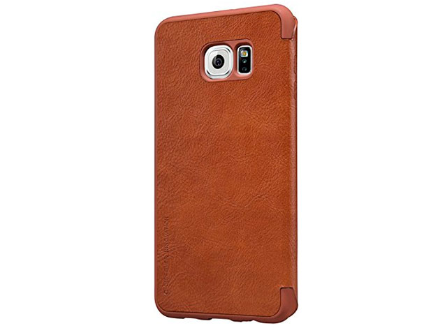 Чехол Nillkin Qin leather case для Samsung Galaxy S6 edge plus SM-G928 (коричневый, кожаный)