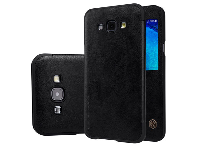 Чехол Nillkin Qin leather case для Samsung Galaxy A8 SM-A8000 (черный, кожаный)