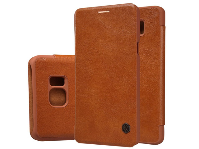 Чехол Nillkin Qin leather case для Samsung Galaxy Note 5 N920 (коричневый, кожаный)