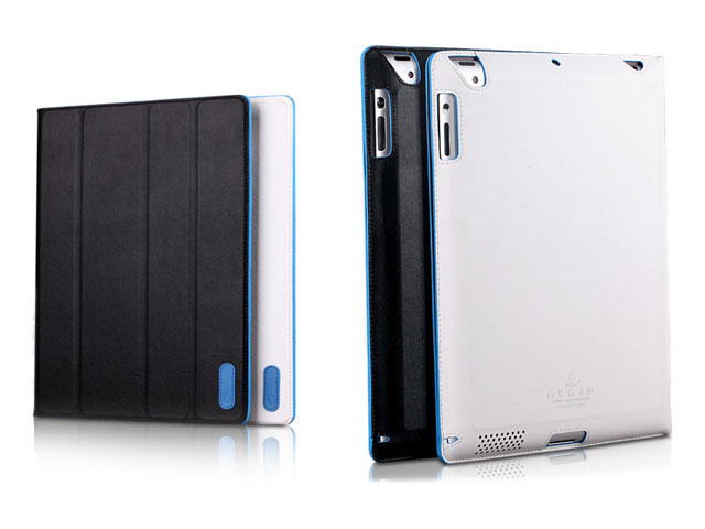 Чехол YoGo ThinBook для Apple iPad 2/new iPad (белый, кожанный)