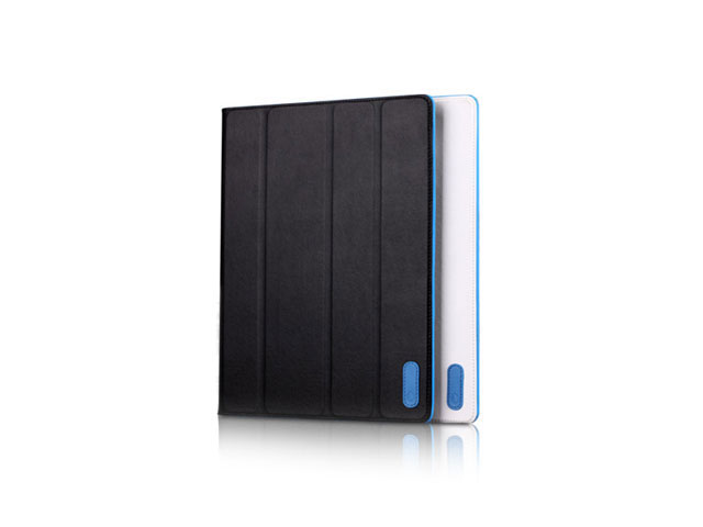 Чехол YoGo ThinBook для Apple iPad 2/new iPad (черный, кожанный)