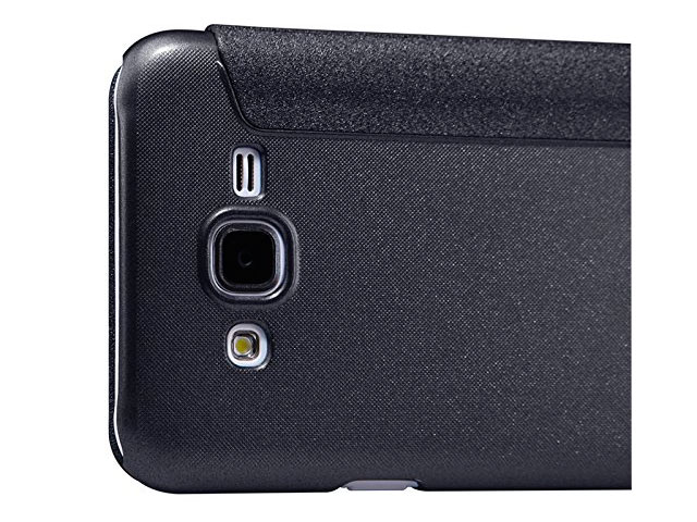 Чехол Nillkin Sparkle Leather Case для Samsung Galaxy J5 SM-J500 (темно-серый, винилискожа)