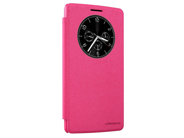 Чехол Nillkin Sparkle Leather Case для LG G4 Stylus H540F (розовый, винилискожа)