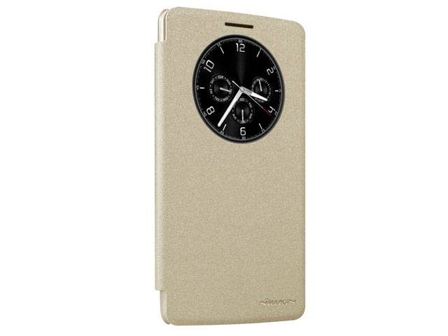 Чехол Nillkin Sparkle Leather Case для LG G4 Stylus H540F (золотистый, винилискожа)