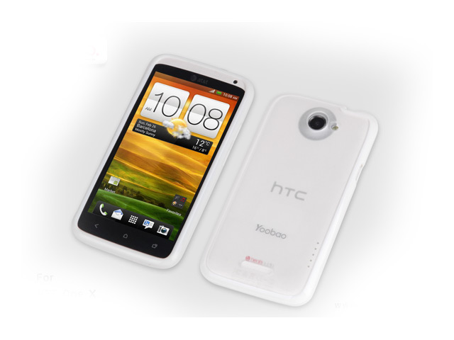 Чехол YooBao Protect case для HTC One X S720e (гелевый/пластиковый, белый)