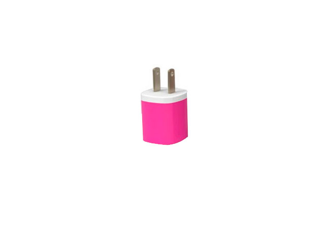 Зарядное устройство Arun iColor универсальное (сетевое, 1A, розовое)