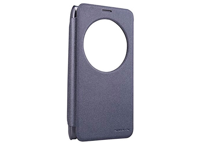 Чехол Nillkin Sparkle Leather Case для Asus ZenFone 2 ZE550ML (темно-серый, винилискожа)