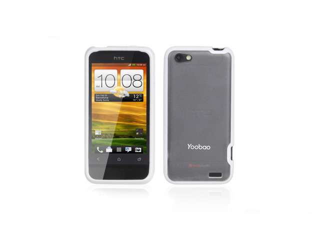 Чехол YooBao Protect case для HTC One V T320e (гелевый/пластиковый, белый)