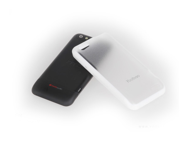 Чехол YooBao Protect case для HTC One V T320e (гелевый/пластиковый, белый)