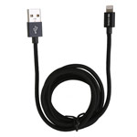 USB-кабель X-Doria Fabric Lightning Cable (черный, 1.5 м, Lightning, MFi)