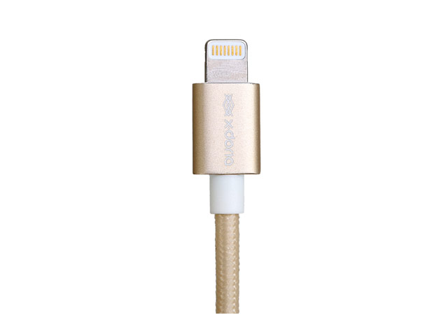 USB-кабель X-Doria Fabric Lightning Cable (золотистый, 1.5 м, Lightning, MFi)