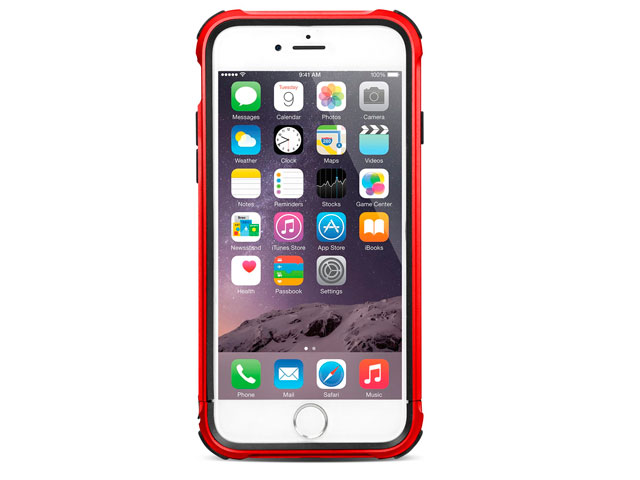 Чехол X-doria Defense Gear для Apple iPhone 6S (красный, маталлический)
