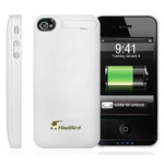 Чехол с батареей QYG Power pack для Apple iPhone 4/4S (1400 mAh) (белый)