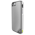 Чехол X-doria Defense Lux для Apple iPhone 6S (Silver Carbon, маталлический)