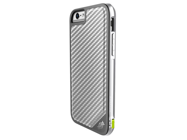 Чехол X-doria Defense Lux для Apple iPhone 6S (Silver Carbon, маталлический)