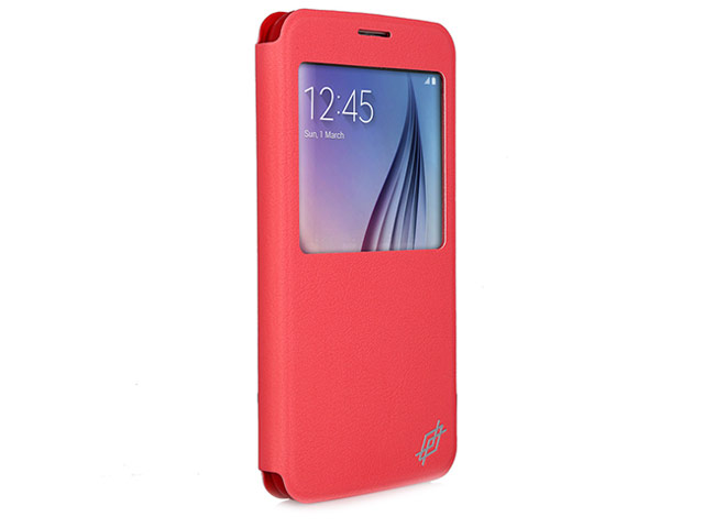 Чехол X-doria Dash Folio View для Samsung Galaxy S6 SM-G920 (розовый, кожаный)