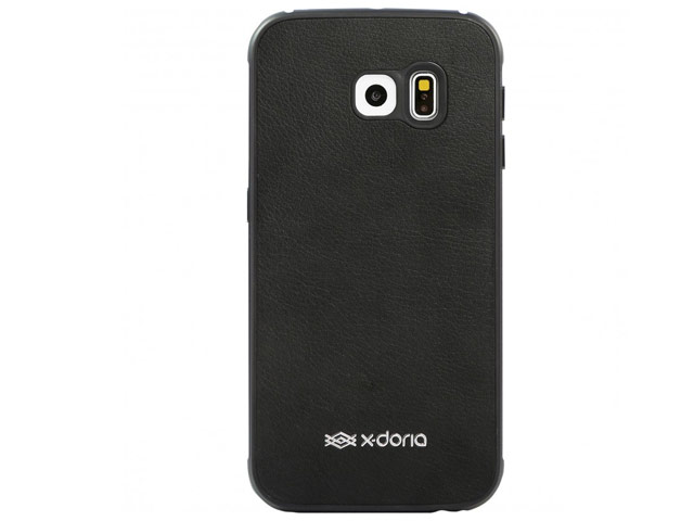 Чехол X-doria Bump Leather для Samsung Galaxy S6 edge SM-G925 (черный, кожаный)