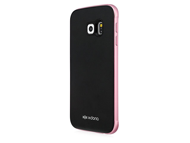 Чехол X-doria Bump Leather для Samsung Galaxy S6 edge SM-G925 (розовый, кожаный)