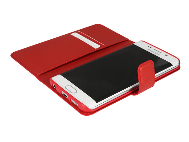 Чехол X-doria Dash Folio Bright для Samsung Galaxy S6 edge SM-G925 (красный, кожаный)