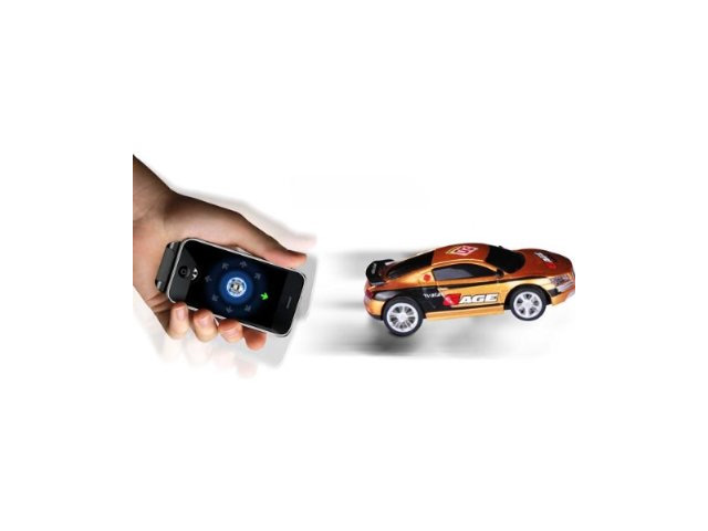 Сувенир-игрушка Dexim AppSpeed Race Car для Apple iPhone/iPod/iPad (золотистая)