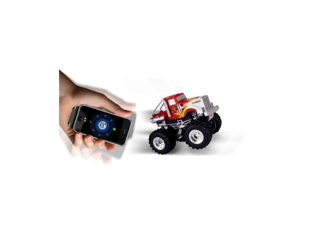 Сувенир-игрушка Dexim AppSpeed Monster Truck для Apple iPhone/iPod/iPad (красная)