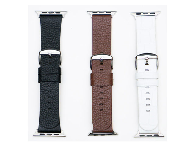 Ремешок для часов X-Doria Band Lux для Apple Watch (42 мм, черный, кожаный)