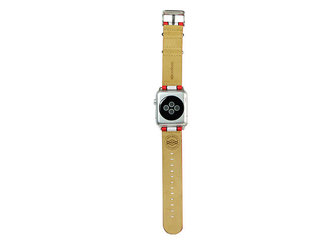Ремешок для часов X-Doria Band Soft Style для Apple Watch (42 мм, белый/красный, матерчатый)