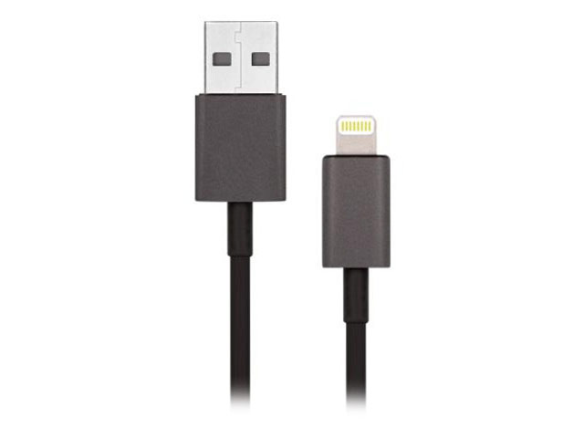 USB-кабель iTechnology Charge Sync Cable (черный, 1 м, Lightning, MFi)