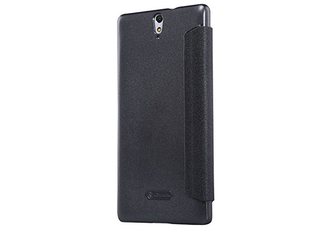 Чехол Nillkin Sparkle Leather Case для Sony Xperia C5 ultra (темно-серый, винилискожа)