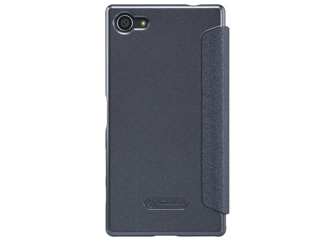 Чехол Nillkin Sparkle Leather Case для Sony Xperia Z5 compact (темно-серый, винилискожа)