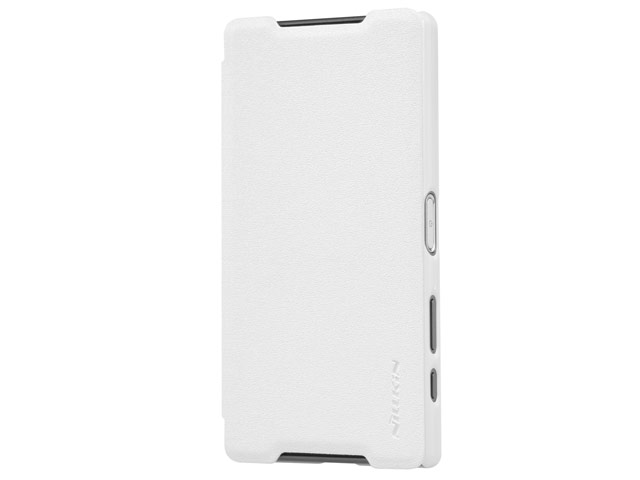 Чехол Nillkin Sparkle Leather Case для Sony Xperia Z5 compact (белый, винилискожа)