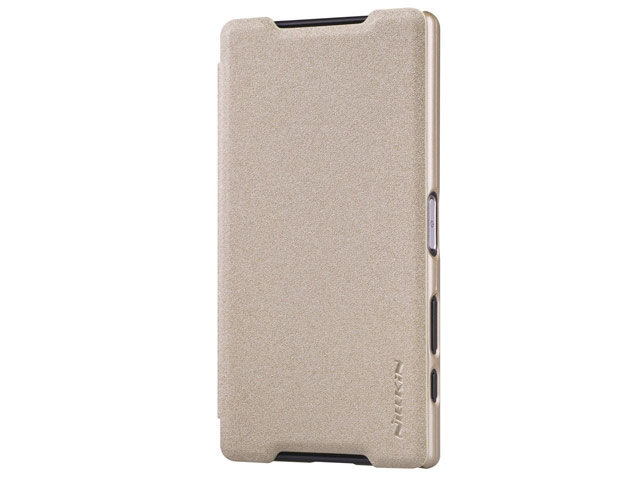 Чехол Nillkin Sparkle Leather Case для Sony Xperia Z5 compact (золотистый, винилискожа)