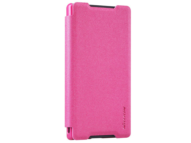 Чехол Nillkin Sparkle Leather Case для Sony Xperia Z5 compact (розовый, винилискожа)