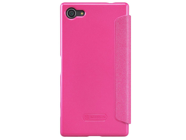 Чехол Nillkin Sparkle Leather Case для Sony Xperia Z5 compact (розовый, винилискожа)